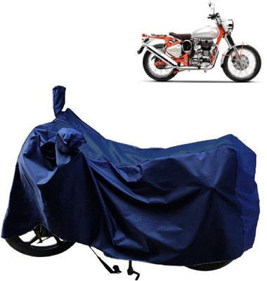 AutoFave Two Wheeler Cover for Royal Enfield(Bullet Trials 350, Blue)