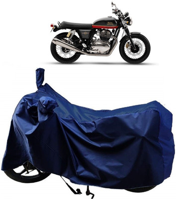 Mdstar Waterproof Two Wheeler Cover for Royal Enfield(Enticer, Blue)