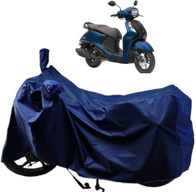 AutoKick Two Wheeler Cover for Yamaha(Fascino 125, Blue)