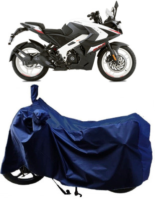 AutoFave Two Wheeler Cover for Bajaj(Pulsar RS 200, Blue)