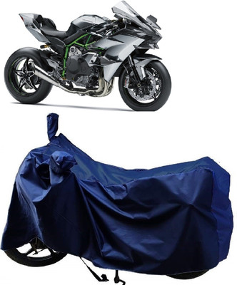 AutoKick Two Wheeler Cover for Kawasaki(Ninja H2R, Blue)