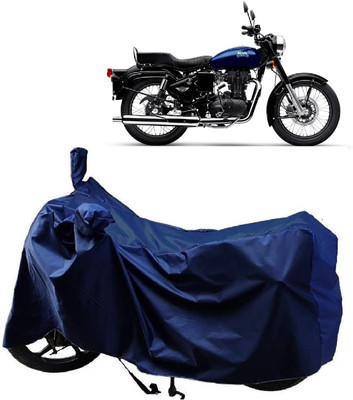 AutoFave Two Wheeler Cover for Royal Enfield(Bullet 350 New, Blue)