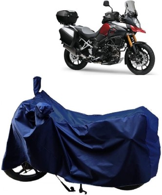 Autoprime Two Wheeler Cover for Suzuki(V-Strom 1000, Blue)