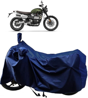 AutoFave Two Wheeler Cover for Triumph(Street Scrambler, Blue)