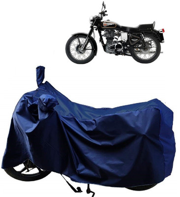 ANTOFY Two Wheeler Cover for Royal Enfield(Bullet 350 Twinspark, Blue)