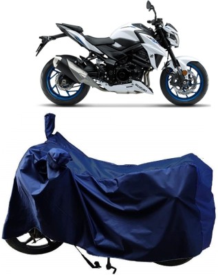 Autoprime Two Wheeler Cover for Suzuki(GSX, Blue)