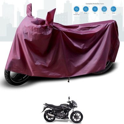 KEDIT Two Wheeler Cover for Bajaj(Pulsar 125, Maroon)