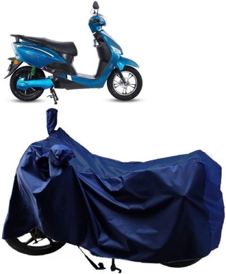 AutoKick Two Wheeler Cover for Hero(Electric Optima Plus BS6, Blue)