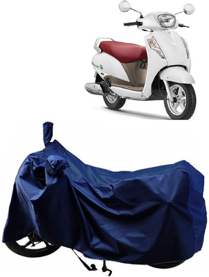 AutoFave Two Wheeler Cover for Suzuki(Access SE, Blue)