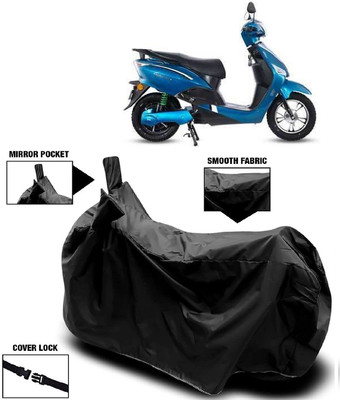 AutoFave Two Wheeler Cover for Hero(Electric Optima Li, Black)
