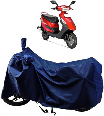 AutoFave Two Wheeler Cover for Bajaj(Kristal, Blue)
