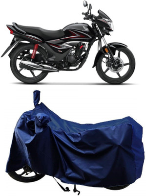AutoFave Two Wheeler Cover for Honda(CB Shine, Blue)