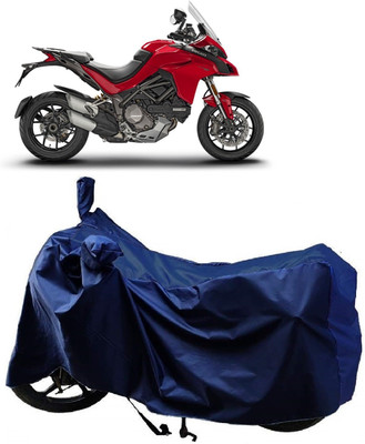 AutoFave Two Wheeler Cover for Ducati(Multistrada, Blue)