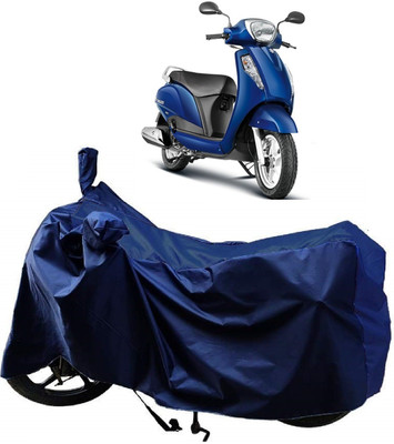 AutoKick Two Wheeler Cover for Suzuki(Access 125, Blue)