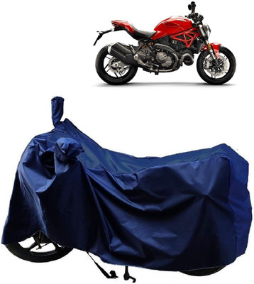 AutoFave Two Wheeler Cover for Ducati(Monster 82, Blue)