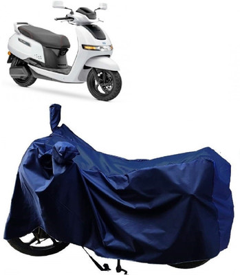 AutoFave Two Wheeler Cover for TVS(iQube, Blue)