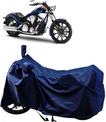 Autoprime Two Wheeler Cover for Honda(VT 1300CX, Blue)