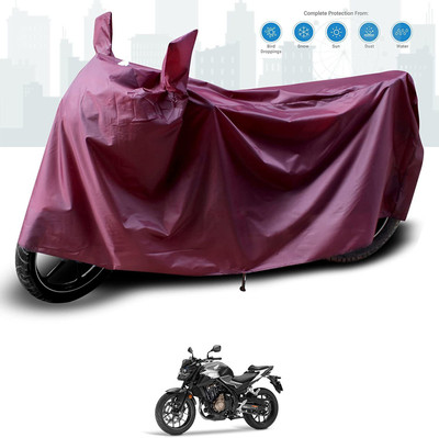 KEDIT Two Wheeler Cover for Honda(CB 500, Maroon)