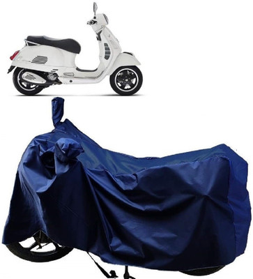 AutoFave Two Wheeler Cover for Vespa(GTS Super 125, Blue)