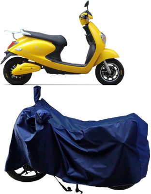 Autoprime Two Wheeler Cover for Techo Electra(Emerge BS6, Blue)