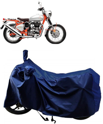 AutoFave Two Wheeler Cover for Royal Enfield(Bullet Trials 500, Blue)