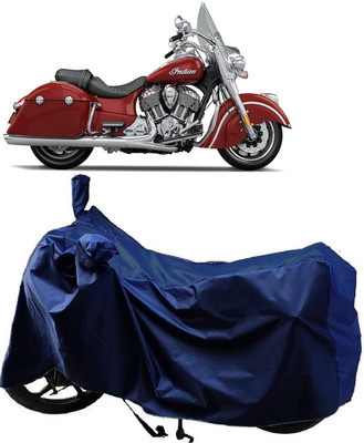 AutoFave Two Wheeler Cover for Indian(Springfield, Blue)