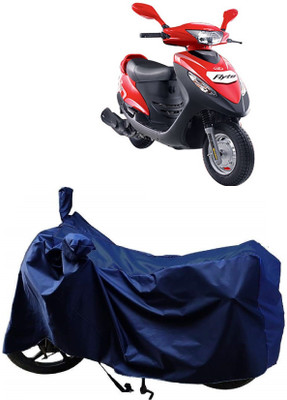 AutoFave Two Wheeler Cover for Mahindra(Flyte, Blue)