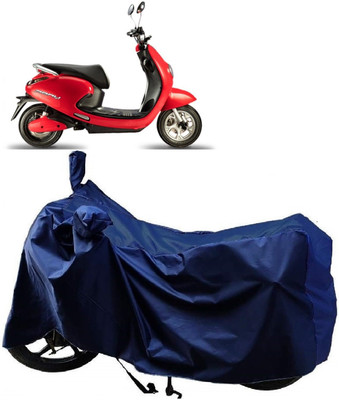 AutoFave Two Wheeler Cover for Evolet(Pony BS6, Blue)