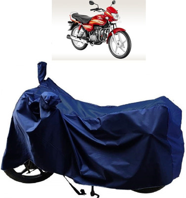 AutoKick Two Wheeler Cover for Hero(MotoCorp HF Deluxe, Blue)