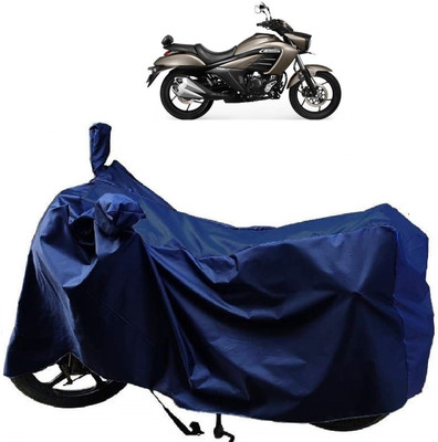 AutoFave Two Wheeler Cover for Suzuki(intruder 150, Blue)