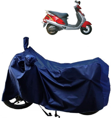 AutoFave Two Wheeler Cover for Kinetic(Nova, Blue)