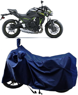 AutoFave Two Wheeler Cover for Kawasaki(Z650 BS6, Blue)