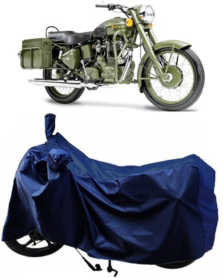 AutoKick Two Wheeler Cover for Royal Enfield(Battle, Blue)