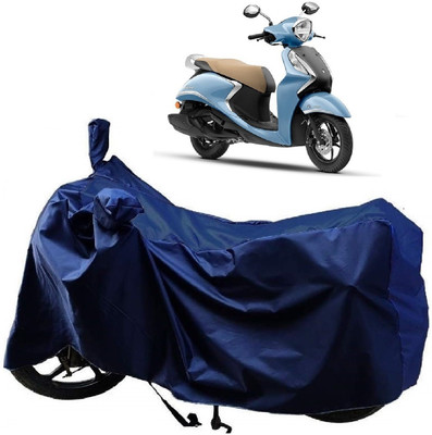 ANTOFY Two Wheeler Cover for Yamaha(Fascino BS6, Blue)