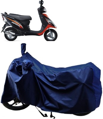 ANTOFY Two Wheeler Cover for TVS(Scooty Streak, Blue)