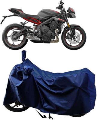 Autoprime Two Wheeler Cover for Triumph(Street Triple RS BS6, Blue)