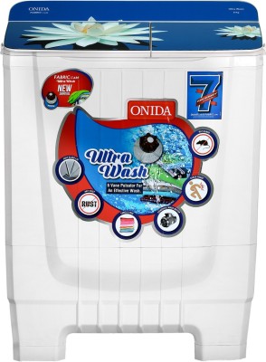 ONIDA 8 kg Semi Automatic Top Load Blue, White(S80GS)   Washing Machine  (Onida)