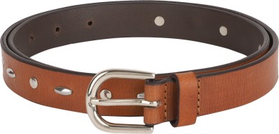 Aditi Wasan Women Casual, Formal Tan Genuine Leather Belt