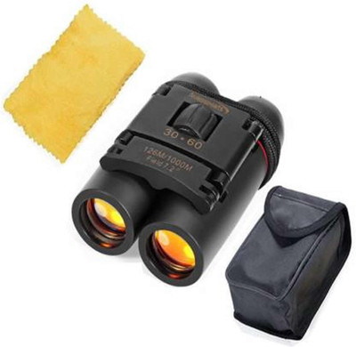 SellRider High Quality original 30x60 Zoom Mini DAY & NIGHT Vision Foldable Refraction Binoculars(60 mm , Black)