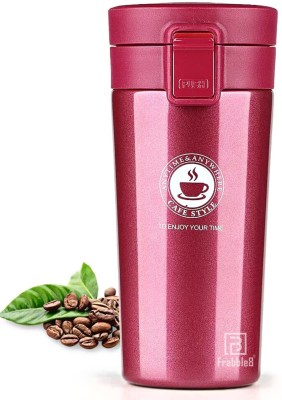 Frabble8 Stainless Steel Vacuum Coffee / Tea Mug Hot and Cold for 6 hours ( 300 ML ) 300 ml Flask(Pack of 1, Pink, Steel)