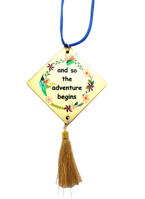 GXYS Both Side and so Adventure Begins Car Hanging Ornament(Pack of 1)