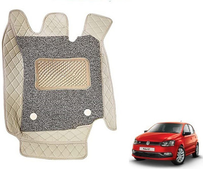 Auto Hub Leatherite 7D Mat For  Volkswagen Polo GT(Beige)