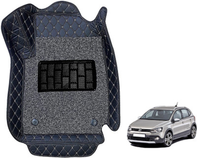 Auto Hub Leatherite 7D Mat For  Volkswagen Polo Cross(Black)