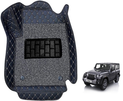 Auto Hub Leatherite 7D Mat For  Mahindra Thar(Black)