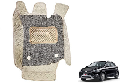 Auto Hub Leatherite 7D Mat For  Hyundai i20 Active(Beige)