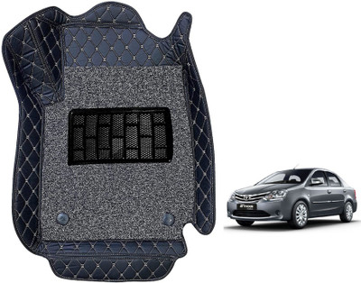 Auto Hub Leatherite 7D Mat For  Toyota Etios(Black)