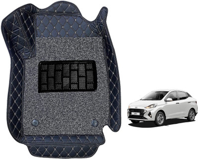 MOCKHE Leatherite 7D Mat For  Hyundai Aura(Black)