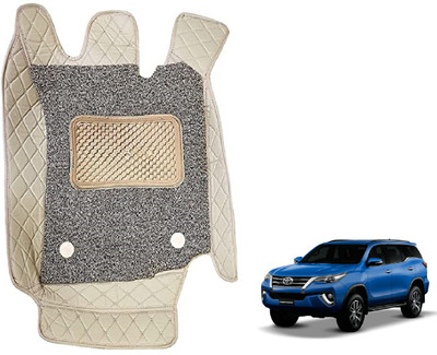 Auto Hub Leatherite 7D Mat For  Toyota New Fortuner(Beige)
