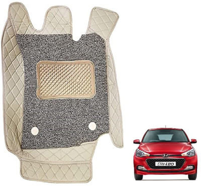 Auto Hub Leatherite 7D Mat For  Hyundai Elite i20(Beige)