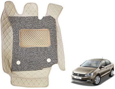 Auto Hub Leatherite 7D Mat For  Volkswagen Vento(Beige)